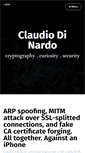 Mobile Screenshot of claudiodinardo.com